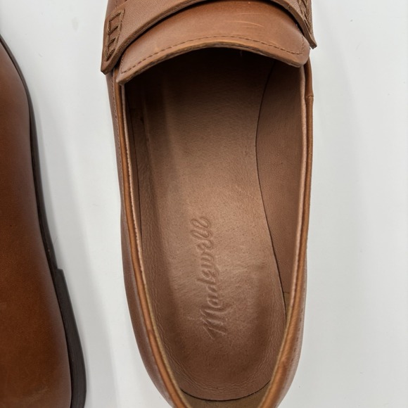 Madewell The Alex Leather Loafers English Saddle Brown Womens Size 8.5 Career - Picture 7 of 8
